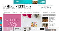 Desktop Screenshot of insideweddings.com